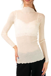 MAGLIA DONNA  CHAMPAGNE